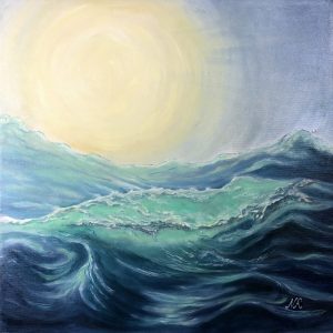 "Emerald Wave" Oil Painting<br>- SOLD OUT -