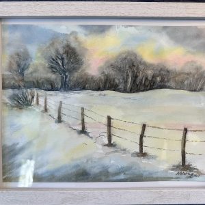 "Winter Scene" Watercolour<BR>- SOLD OUT -