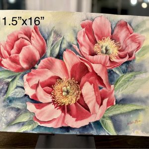 "Tree Peonies" Watercolour