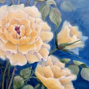 "Yellow Roses" Oil Painting