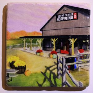 Stone Coaster with Mono Center Brewing Co.