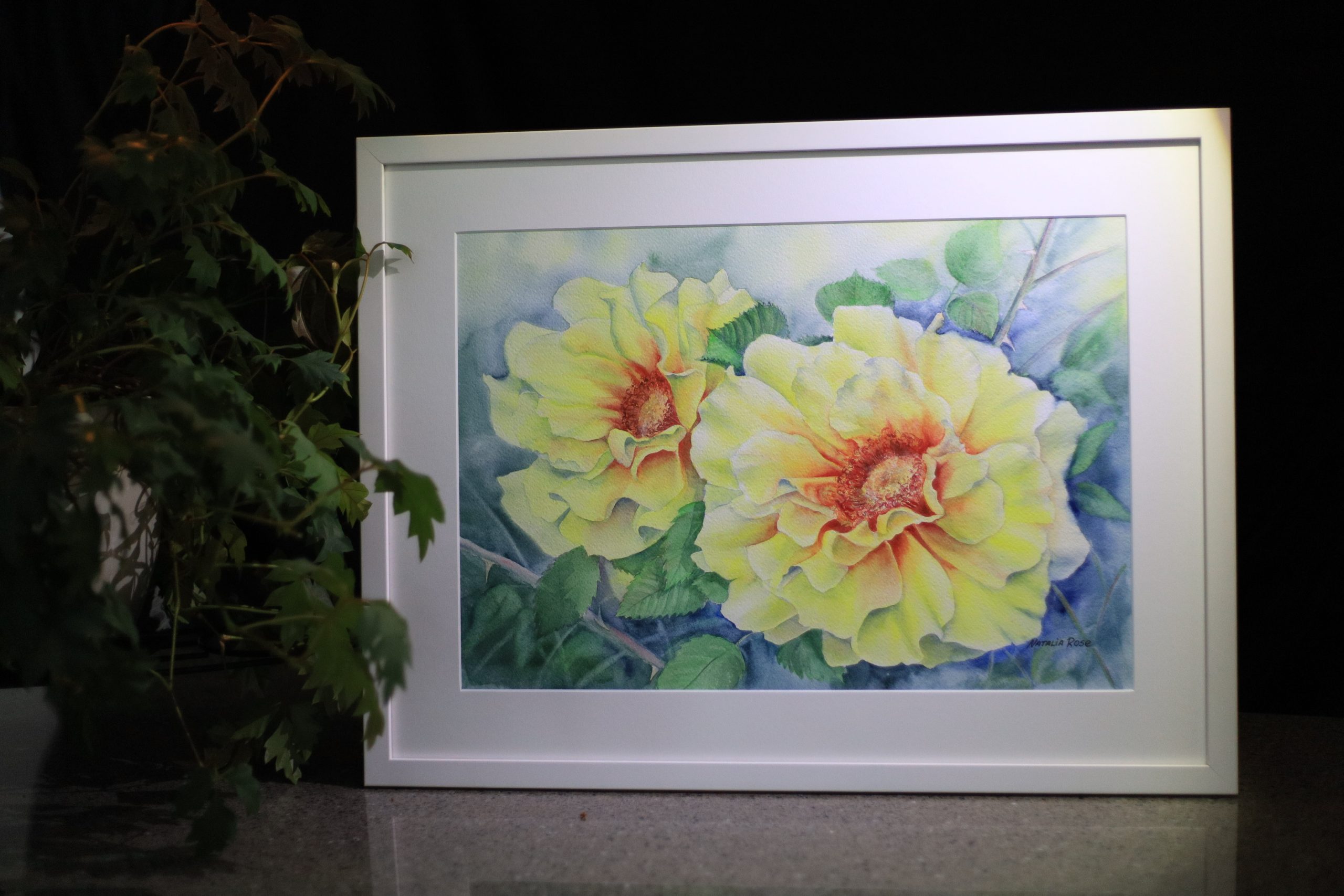 CURRENTLY EXHIBITED <BR>"Kissed by Summer" Watercolour