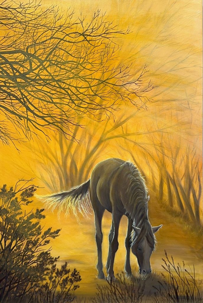 Original Oil and Acrylic painting by Canadian artist Natalia Rose