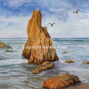 "Freedom Within" original watercolour landscape painting, unframed