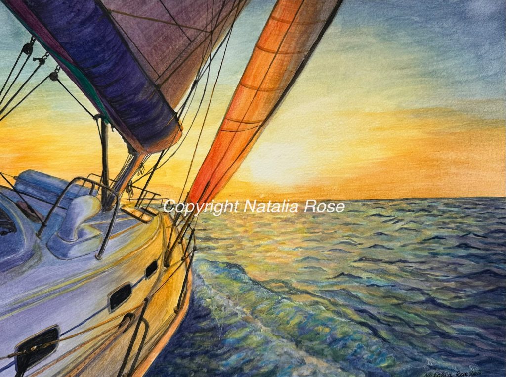 Watercolour painting by Canadian Artist Natalia Rose