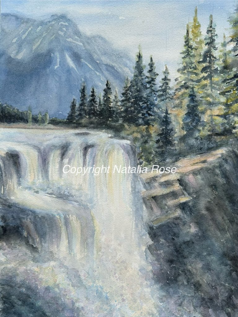 Watercolour painting by Canadian Artist Natalia Rose