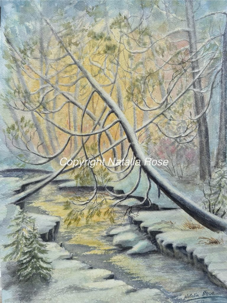 Watercolour painting by Canadian Artist Natalia Rose