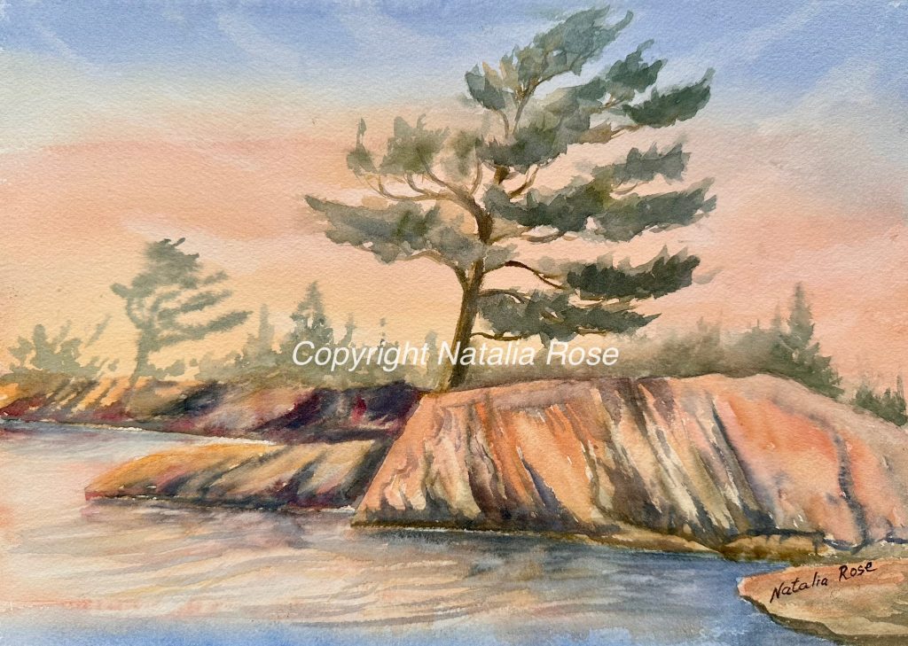 Watercolour painting by Canadian Artist Natalia Rose