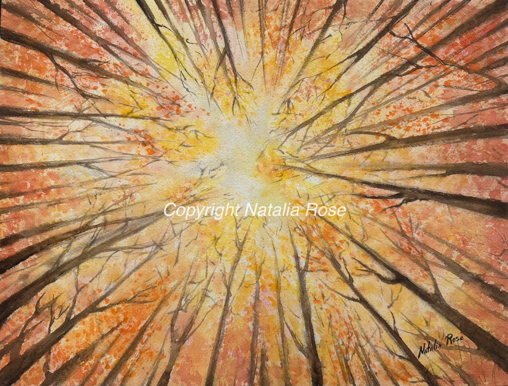 Watercolour painting by Canadian Artist Natalia Rose