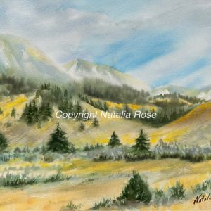 Original landscape watercolour painting