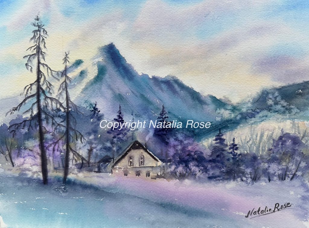 Watercolour painting by Canadian Artist Natalia Rose