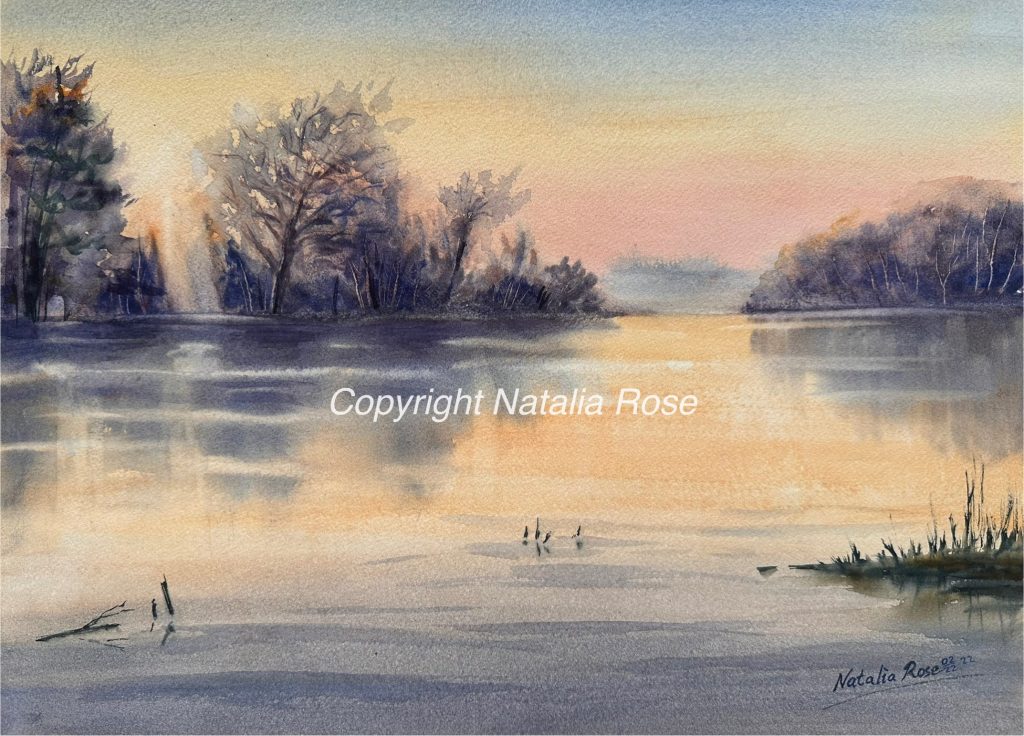 Watercolour painting by Canadian Artist Natalia Rose