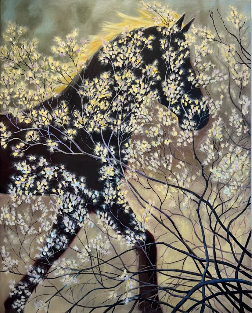 Original Oil and Acrylic painting by Canadian artist Natalia Rose